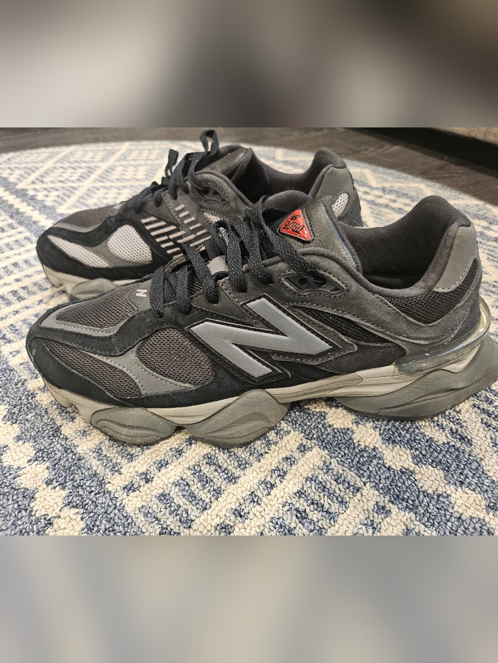 New Balance Black and Gray Men’s Athletic Sneakers